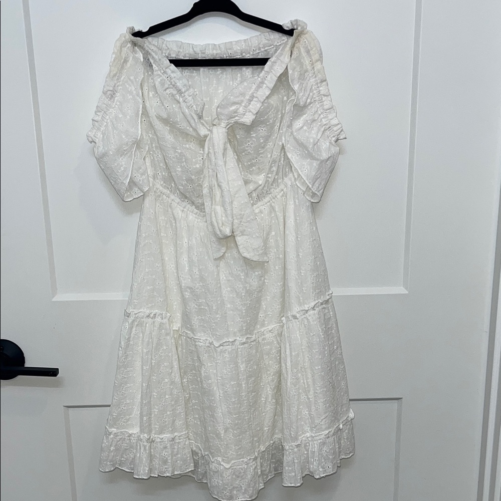Princess Polly White Strapless Dress